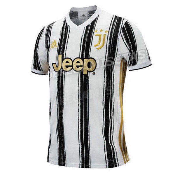 Camiseta Juventus Primera Equipación 2020-2021 Blanco Negro